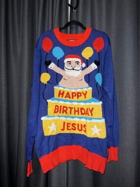 Ugly Christmas Sweater Xmas Size XXL Tipsy Elves